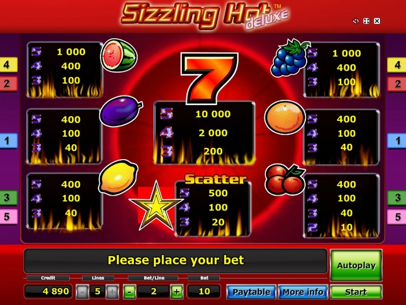 Sizzling hot deluxe online, free play